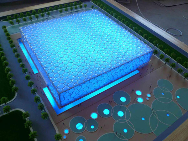Water Cube Aquatics Center Charming Night